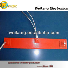 Silicone rubber heater for drum