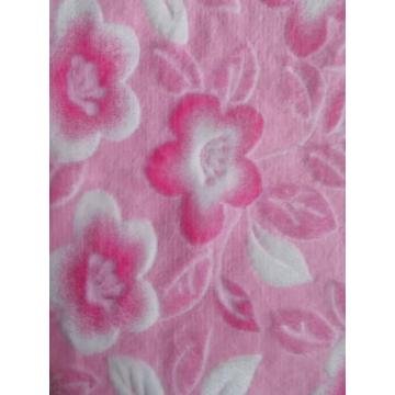 Polyester in Burn Out Flannel Fabric