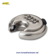 4-Digit Password Stainless Steel Disc Lock: Discus Padlock, Round Design