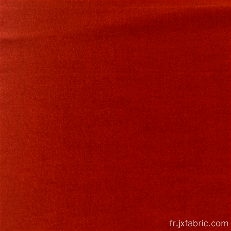 Tissus mixtes de polyester bengaleine LT rouge brique et spandex