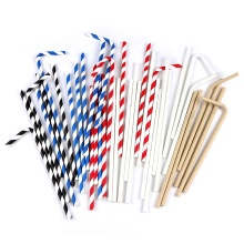 Eco-Friendly U-Shaped Bendy Paper Drinking Straws