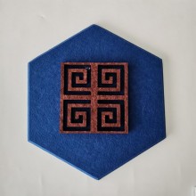 wave line engraved PET acoustic panel