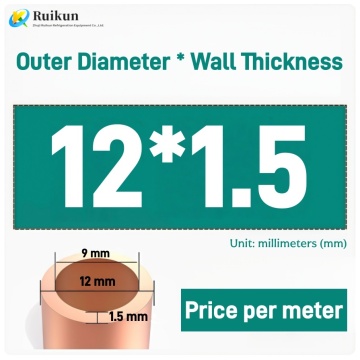 Premium Seamless Red Copper Refrigeration Tube