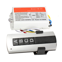 Wireless 2 Channel ON/OFF Lamp Remote Control Switch Receiver Transmitter