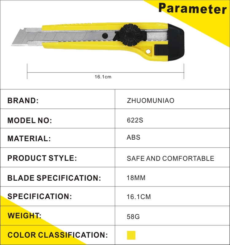 無料サンプルプラスチック18mmユーティリティナイフ工場が直接OEMを販売
