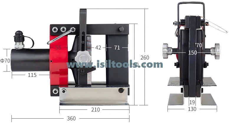 Igeelee Bending Tools CB-200A Hydrauilc Busbar Bender Copper Bending Tool for 12mm Max of Sheet, Applicable for Al/ Cu Sheet