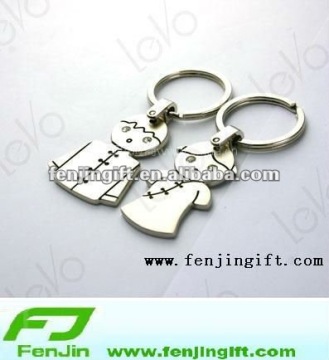 promotional metal lovers keychain