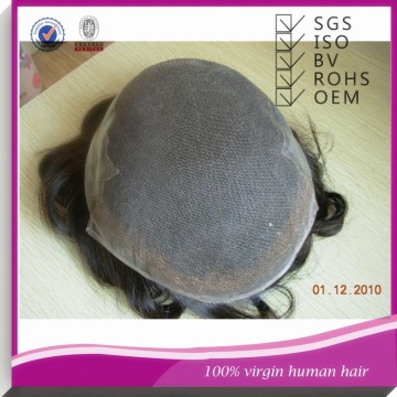 natural indian hair/bald wigs for men/human hairpiece hair