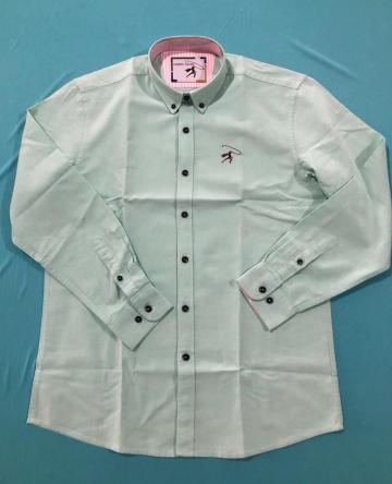 Wholesale Light Green kids Clothes Leisure Shirts