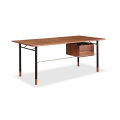 Color theory mid century modern writing desk