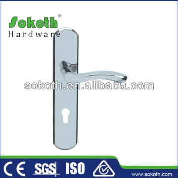 door handle on backplate