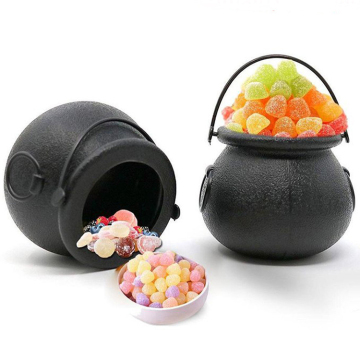 Budget-Friendly Halloween Mini Candy Kettle - Plastic Black Witch Cauldron