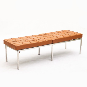 Genuine Leather 3 Seater bench Florence Knoll Bench factory price