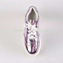 classic alligator silver purple shoes