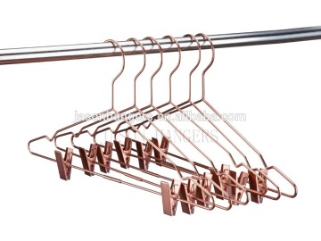 MH022 custom high quality rose gold metal hanger