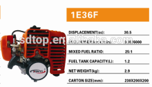 professional two stroke gasoline engine 1E36F for garden and agriculture