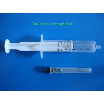 Hypodermic 2 অংশ সুই সঙ্গে সুইং স্লিপ Luer