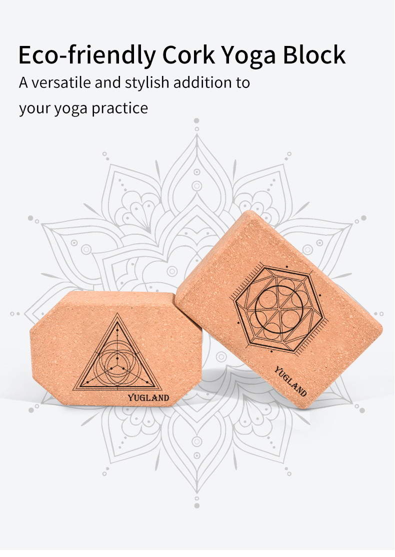 HL Cheap Price Gymnastics Body Building High Density Logo eco yoga block with strap