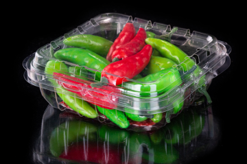 Disposable Plastic Fresh Vegetable Box With Lid