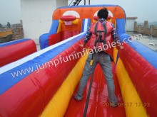 dunk game inflatable bungee run