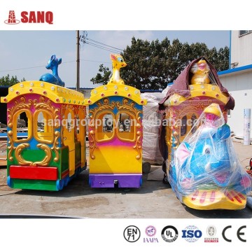 Fiberglass body outdoor elephant electric track train fun train game manufacurer