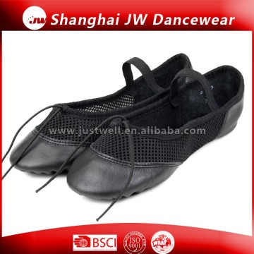 Wholesale Mesh fabric Leather Ballet Shoe