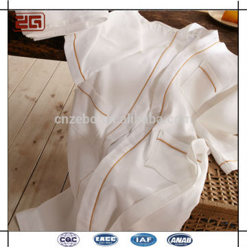 Shawl Collar Waffle Style 100% Cotton Hotel Kimono Robe