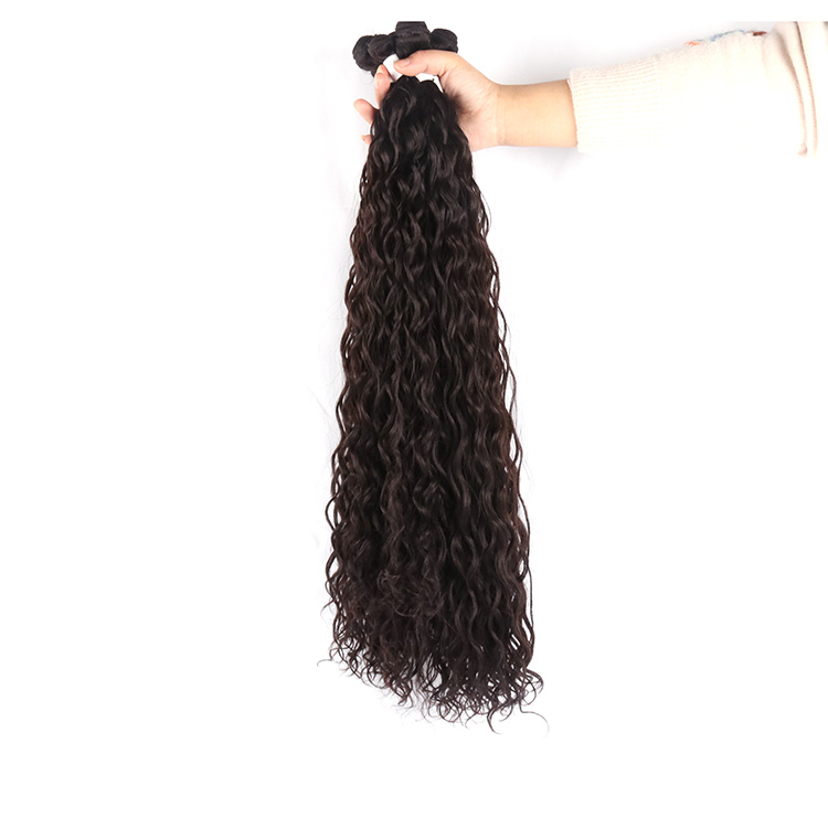 High Temperature Fiber Human Hair Quality French Wave Synthetic Remy Weft Hair Extensions