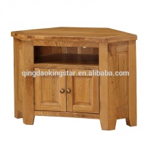 solid oak corner tv cabinet
