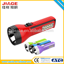 Household plastic 2W rechargeable smd led torch flashlights