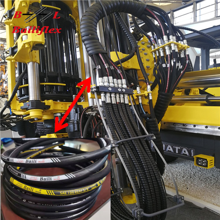 EN853 SAE R1R2 smooth cover hydraulic rubber hose