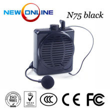 Wholesale waistband amplifiers, microphone,audio amplifier, megaphone N75 Black