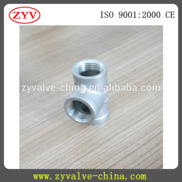 stainless steel three way connector fitting TEE