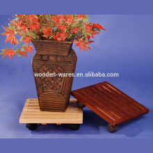 Wooden flower pot holder