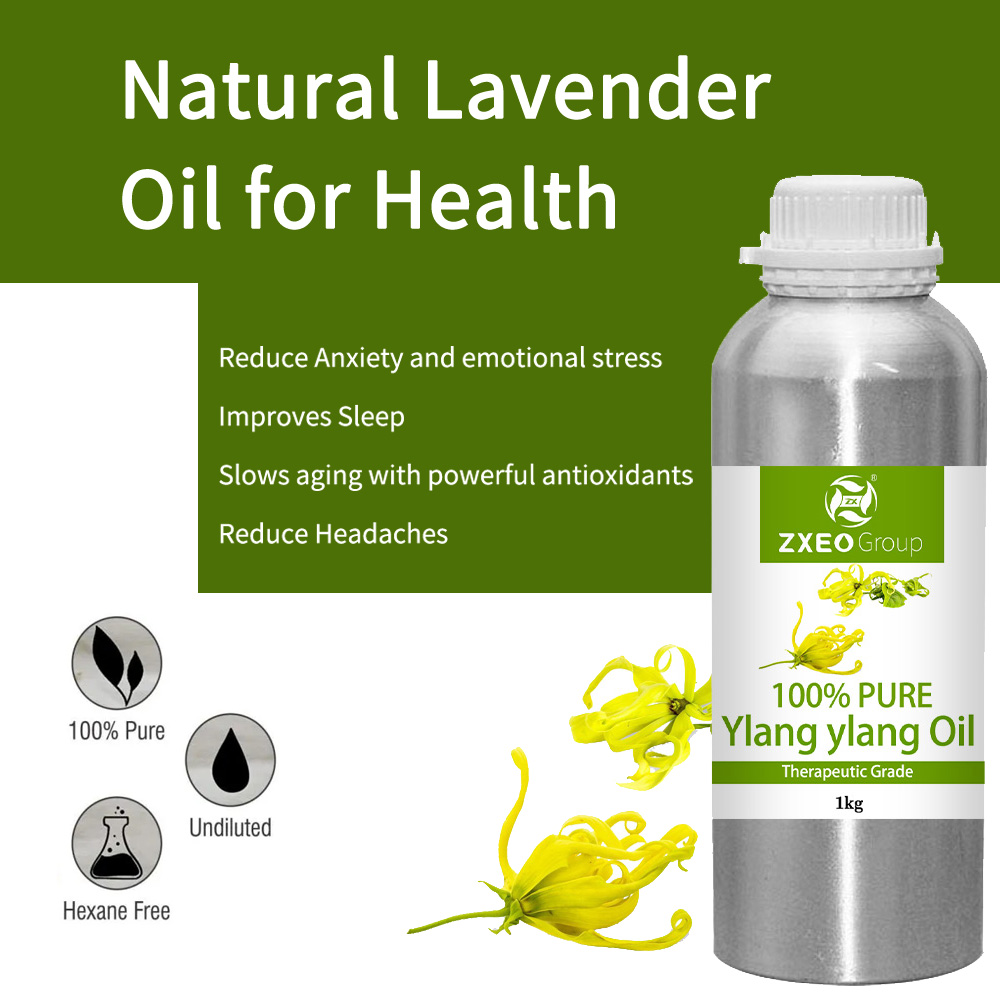 Perfume de fragancia de vela natural puro ylang ylang aceite esencial para el cuidado de la salud masaje