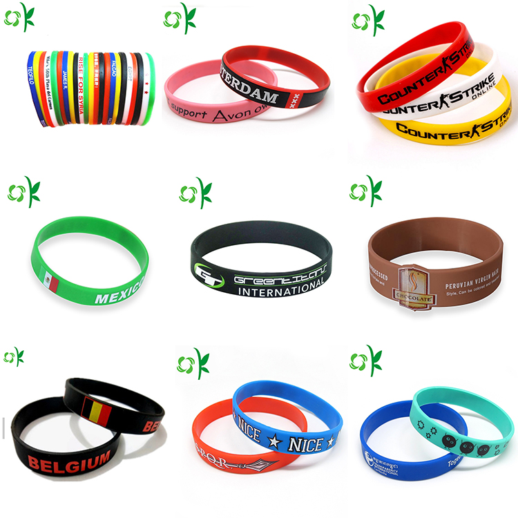 Silicone printed bracelet