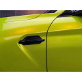 metallic fantasy lemon yellow car wrap