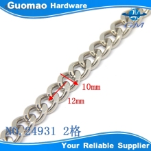 iron material faceted open necklace chain