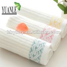 100% of bamboo fiber plain dyed jacquard plait face towel