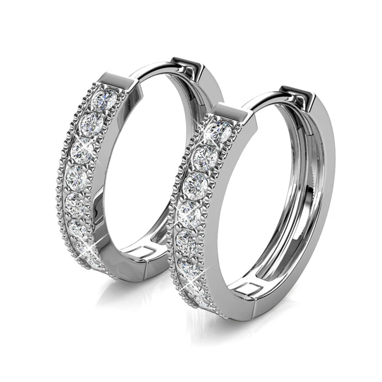 Trendy Wholesale Brass Gold Plated Women Hoop Earring