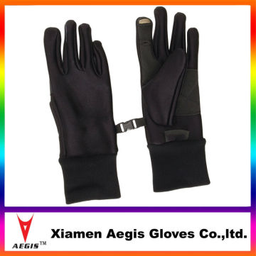 2014 Fashion Ladies Black Soft Touch Screen Leather Gloves