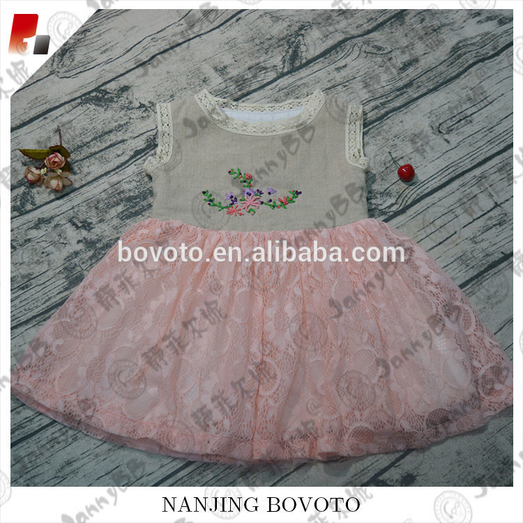 pink embroidery dress01