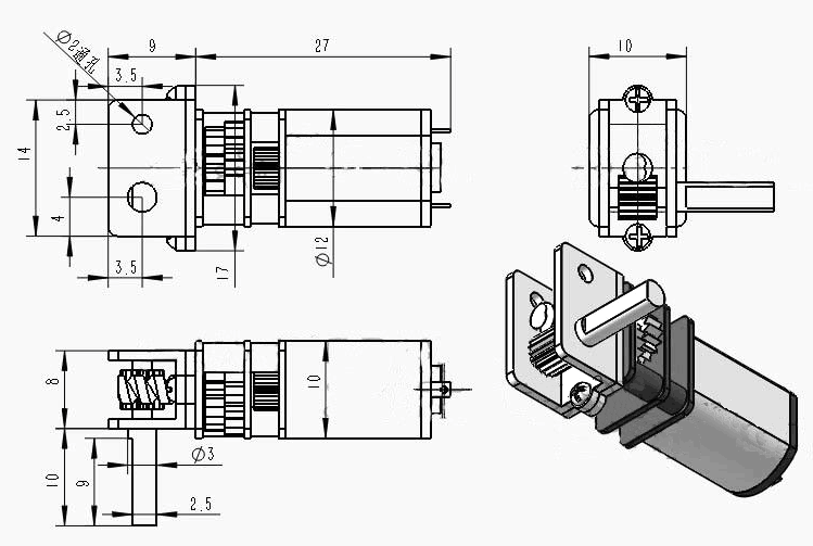 Intelligent electronic lock motor