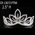 Pink Rhinestone Tiaras Flower Crown