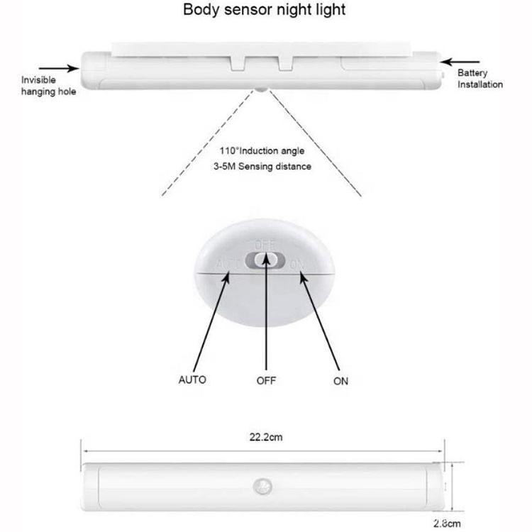 Versatile Modern Removable LED Night Lamp