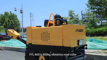 Earth Rammer Hydraulic Roller 800kg 0.8Ton Static Road Roller Factory Price