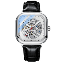 CHENXI 8810B Men's Automatic Mechanical Watch - Business Waterproof Stainless Steel Square Timepiece