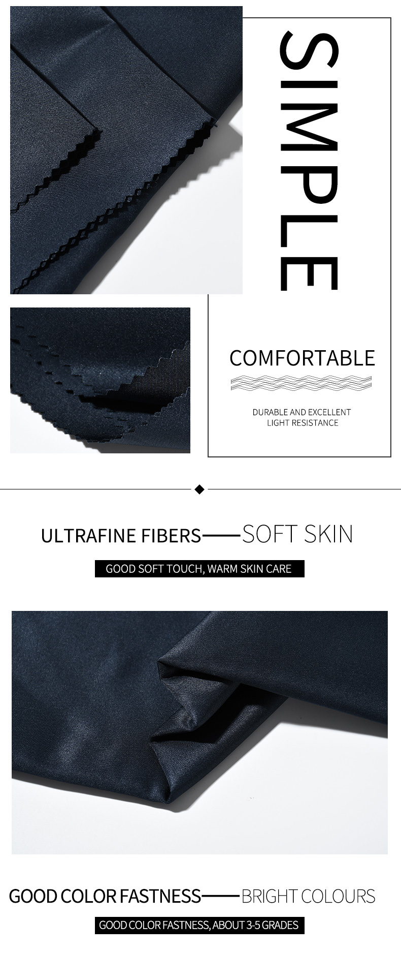 double layer way stretch heavy twill fabric for dress or trousers
