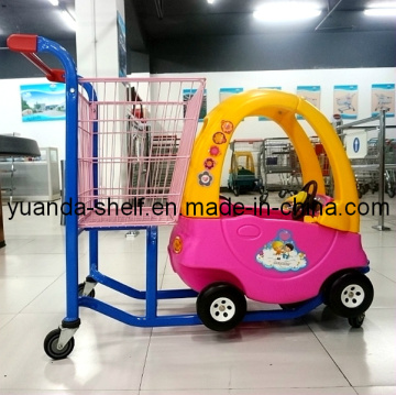 Supermarket Shopping Trolley Cart With Toy Car Shopping Trolley