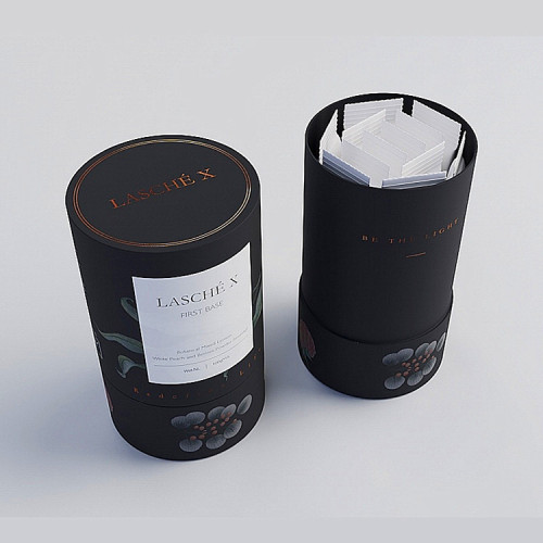 Custom Cardboard Round Perfume Box Paper Cylinder Packaging